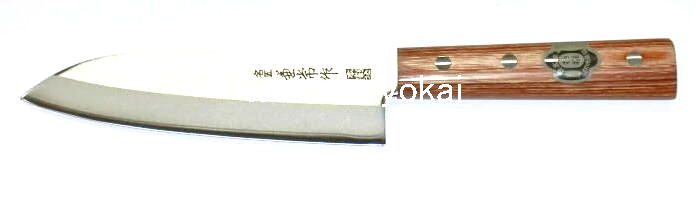 【未使用極美品】本則光 最高級包丁 本割込 名匠 三徳包丁 高級包丁 三徳包丁 170mm 青紙スーパー 割込 ツバ付『兼景』 高品質